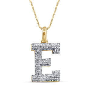 10KT 0.38-0.42CT D-MICROPAVE INITIAL "E"