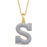 10KT 0.43-0.48CT D-MICROPAVE INITIAL "S"