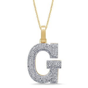 10KT 0.42-0.49CT D-MICROPAVE INITIAL "G"