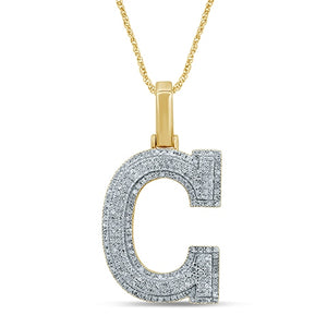 10KT 0.33-0.44CT D-MICROPAVE INITIAL "G"