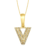10K 0.09- 0.11CT D-MICROPAVE INITIALL "V"