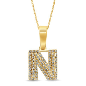 10K 0.15CT D-MICROPAVE INITIAL   "N"