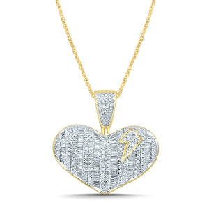 10K 1.13-1.17CT D-HEART CHARMS