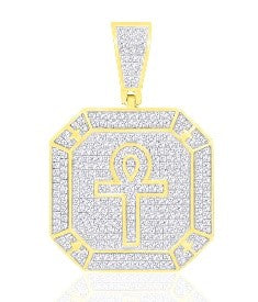 10KT 0.97CT D-ANKH CHARM