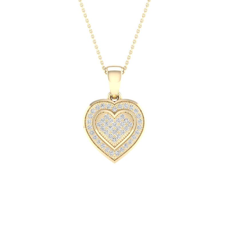 10K 0.15CT Diamond Pendant