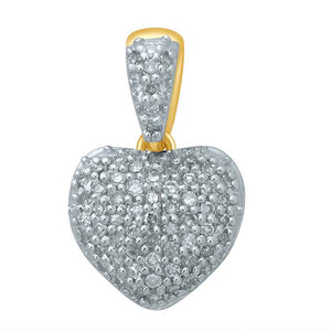 10K 0.15-0.17CT D-HEART CHARMS