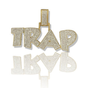 10K Yellow gold Trap Custom Piece with 1.32 Ct Diamonds