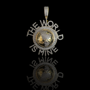 10K Yellow Gold The World Is Mine Charm With 0.92 Ctw Diamonds