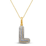 10K 0.20-0.31 CT D-BUBBLE LETTER " L "