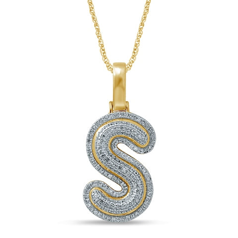 10K 0.27-0.38CT D-BUBBLE INITIAL " S "