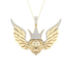 10K 0.55CT D-LION HEAD