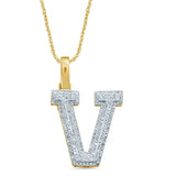 10KT 0.38-0.43CT D-MICROPAVE INITIAL  V