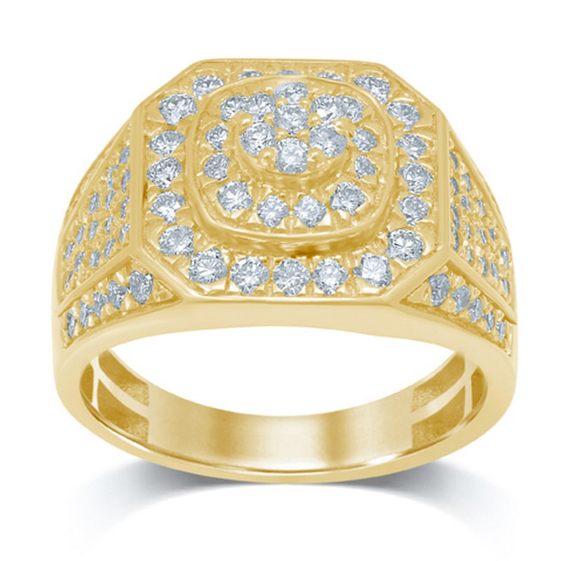 10K 1.54-.59CT D-DARK POLISH RING