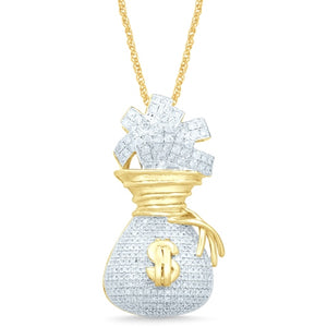 10K 0.87- 0.91CT D-MONEY BAGS