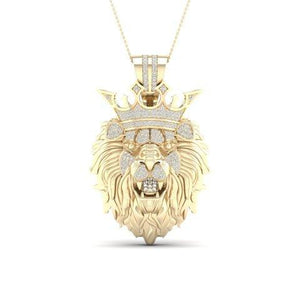 10K 0.50CT D-LION HEAD