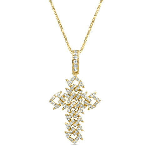 10K 2.46- 2.49CT D-DARK CROSS