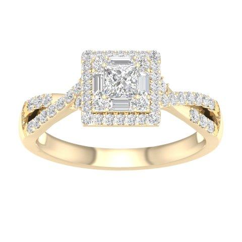 14K 0.50CT D-LADIES RINGS