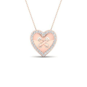 SPL PRICE 10KT 0.10CT D-LADIES PENDANT "HEART"