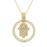 10K 1.8CT D-CHARMS"HAMSA HAND"