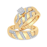 14K 0.33CT Diamond Trio Set