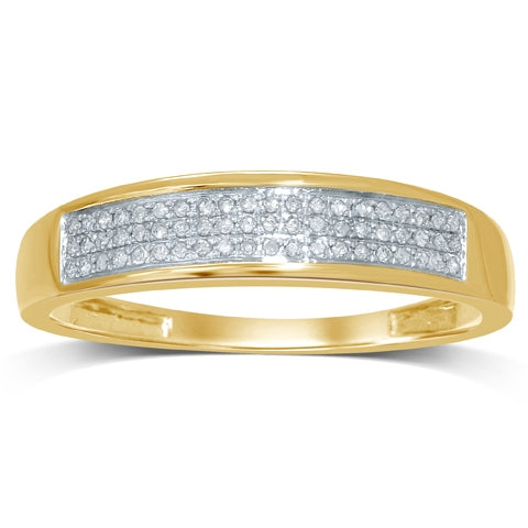 10KT 0.13-0.16CT D-MENS BANDS