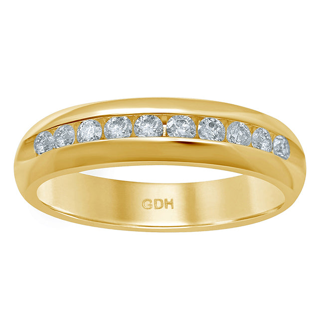 14KT 0.46-0.54CT D-MENS BAND