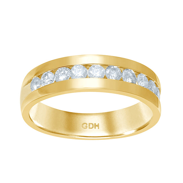 14KT 0.96-1.01CT D-MENS BAND
