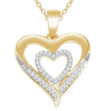 10KT 0.10CT D-LADIES PENDANT 
