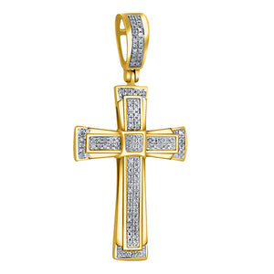 10K 0.21-0.25CT D-CROSS