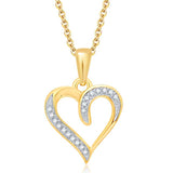 10K 0.05CT D-HEART CHARMS