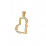 10K 0.05CT D-HEART CHARM