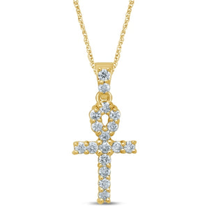 10K 0.33-0.37CT D-ANKH CHARM